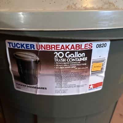 Two 20ga trash cans