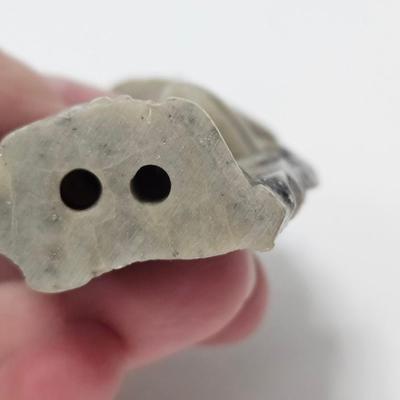 CKEG07. Pair of Hand-Carved Chinese Soapstone Figurines