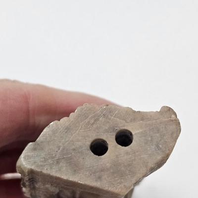 CKEG07. Pair of Hand-Carved Chinese Soapstone Figurines