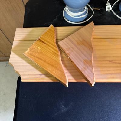 Shelf and small lamps