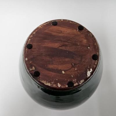 CKEG18. Chinese Emerald Glaze Oil Jar, Double Handle