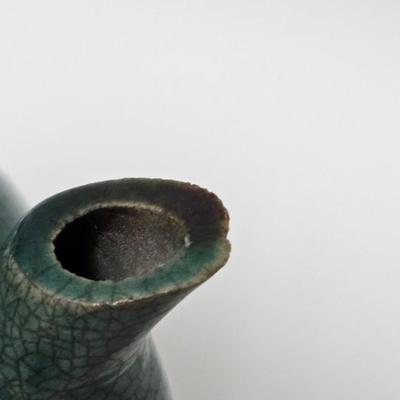 CKEG19. Antique Emerald Glaze Jar, Wax Seal