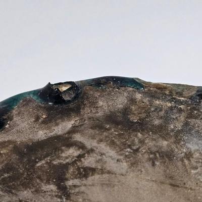 CKEG19. Antique Emerald Glaze Jar, Wax Seal