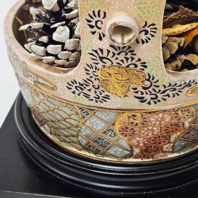 CKEG22. Japanese Satsuma Porcelain Bucket