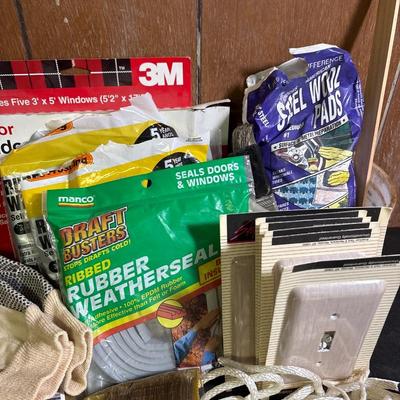 Painting supplies and stud finder