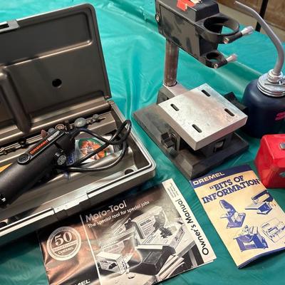 Dremel Moto-tool, drill press, etc