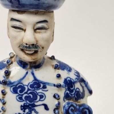 CKEG27. Chinese Figurine, Blue & White