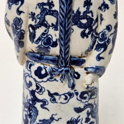 CKEG27. Chinese Figurine, Blue & White