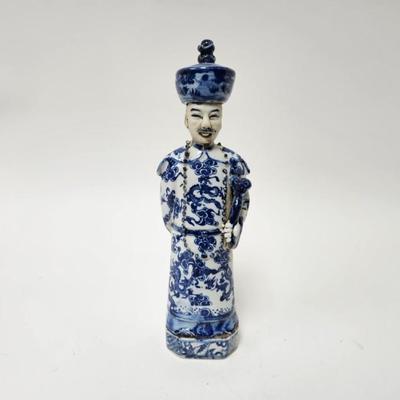 CKEG27. Chinese Figurine, Blue & White