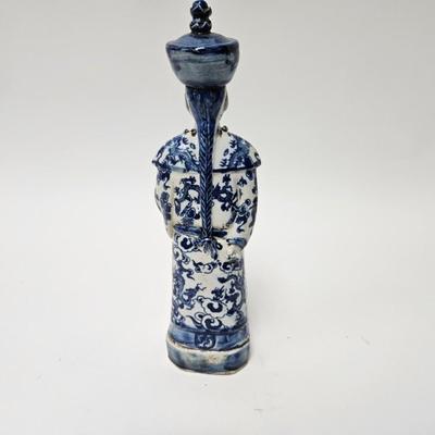 CKEG27. Chinese Figurine, Blue & White