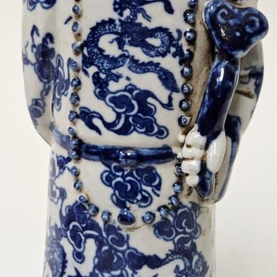 CKEG27. Chinese Figurine, Blue & White