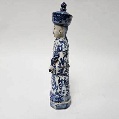 CKEG27. Chinese Figurine, Blue & White