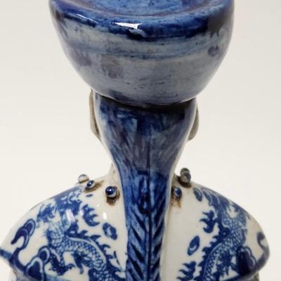 CKEG27. Chinese Figurine, Blue & White