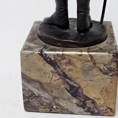 CKEG28. David Jensen Bronze Figurine, Granite Base