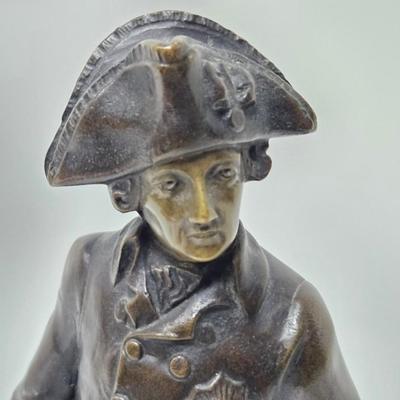 CKEG28. David Jensen Bronze Figurine, Granite Base