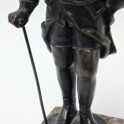 CKEG28. David Jensen Bronze Figurine, Granite Base