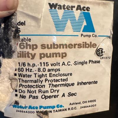 NIB Simer utility pump & submersible pump