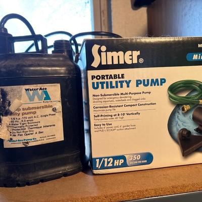 NIB Simer utility pump & submersible pump