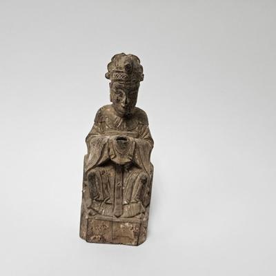 CKEG29. Antique Chinese Carved Wood Figurine