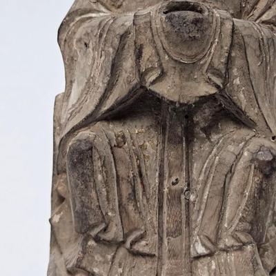 CKEG29. Antique Chinese Carved Wood Figurine