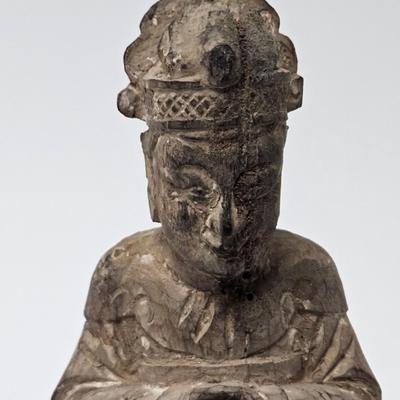 CKEG29. Antique Chinese Carved Wood Figurine