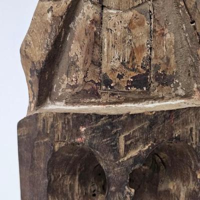 CKEG29. Antique Chinese Carved Wood Figurine