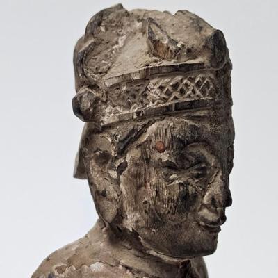 CKEG29. Antique Chinese Carved Wood Figurine