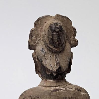 CKEG29. Antique Chinese Carved Wood Figurine