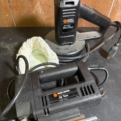 Black & Decker, jigsaw and buffer