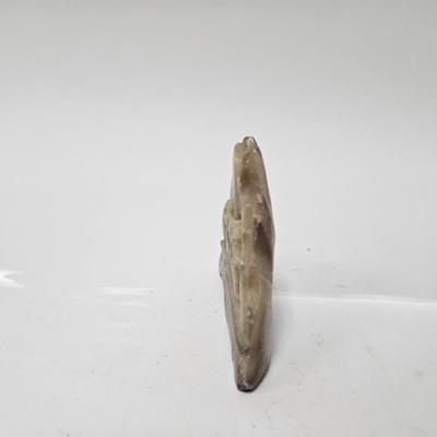 CKEG37. Vintage Chinese Carved Soapstone Mountain Village Scene