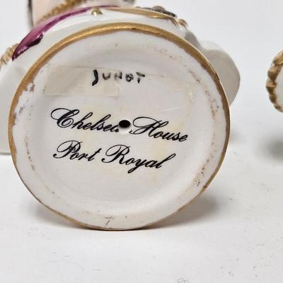 CKEG38. A Pair of Porcelain Busts Depicting Napoleonic Generals Junet & Muray, Hand-Painted