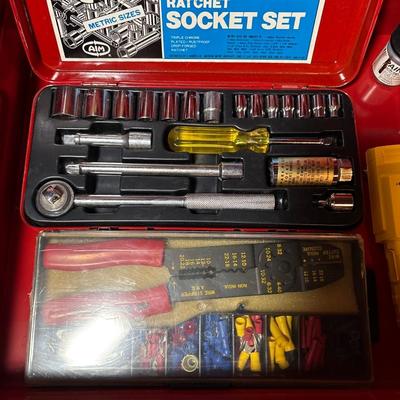 Socket set, wire cutter, & more
