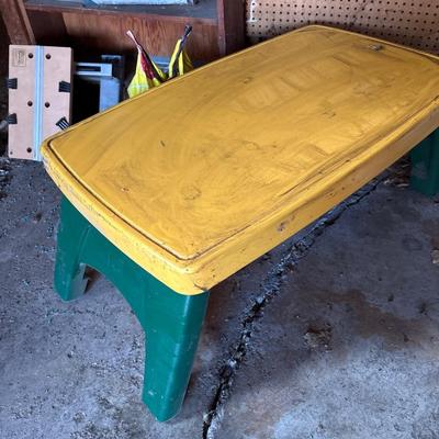 Little Tykes table, Shelf with miscellaneous items