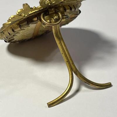 Antique Rare 18/19 Century Napoleon-II Miniature Portrait Painting on Bone or Ivory Signed w/2" x 2.5" Easel Excellent...