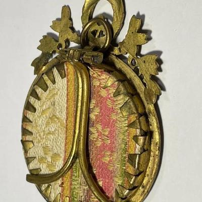 Antique Rare 18/19 Century Napoleon-II Miniature Portrait Painting on Bone or Ivory Signed w/2" x 2.5" Easel Excellent...