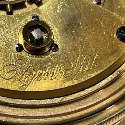 Antique Elgin G. M. Wheeler Presentation Key Wind Gold Filled Pocket Watch c1865-1885 in Good Working Order/Condition.