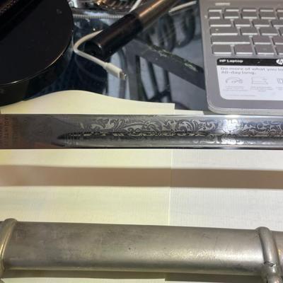 Vanguard Blade US MILITARY Dress & Ceremony Sword w/Scabbard Made in Toledo Spain 39" Long in Scabbard Preowned from an Estate....