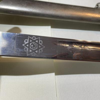 Vanguard Blade US MILITARY Dress & Ceremony Sword w/Scabbard Made in Toledo Spain 39" Long in Scabbard Preowned from an Estate....