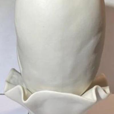 Vintage Mid-Century Cybis "Young Girl Clown Bust" on a Wooden Base - 9.5" Tall in VG Preowned Condition.