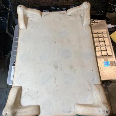 Vintage Japanese Celadon Bonsai Seto Ware Planter 10.5" X 14.25" Very Heavy in VG Preowned Condition as Pictured.