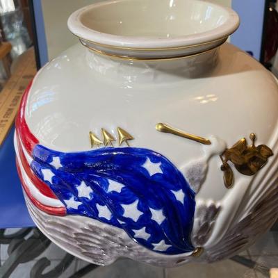 Very Rare Lenox Freedom's Heritage Bowl 2003 Hand Painted Limited Edition 20/2500 11" in Diameter & 6" Tall Superbly...