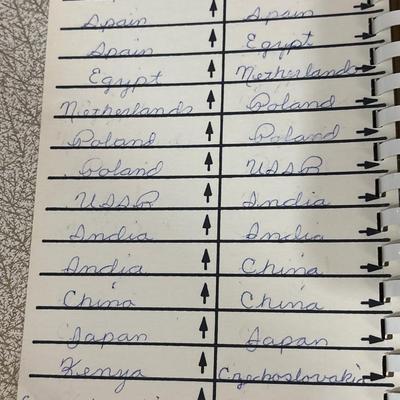 Unused collector stamps, album w/stamped & supplies