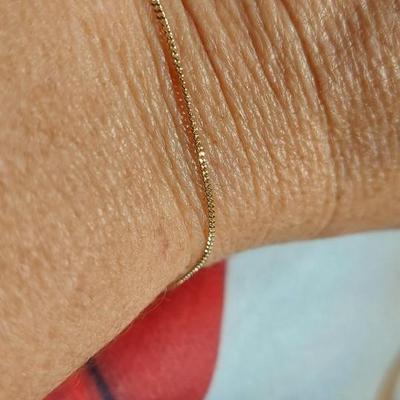 14kt Gold Curb Link Bracelet 7.5 inch