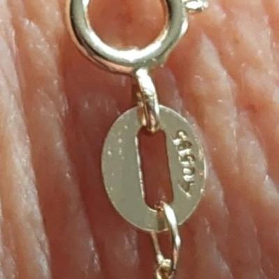 14kt Gold Curb Link Bracelet 7.5 inch