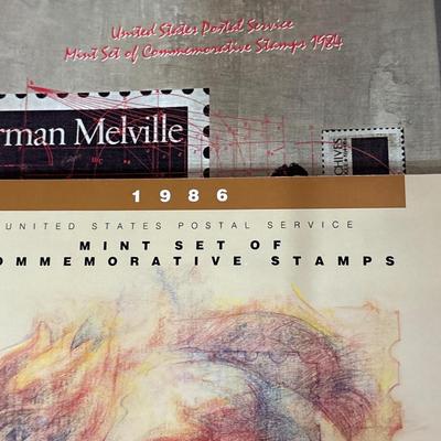 1984-87 commemorative mint set of stamps