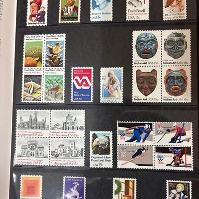 1980-84 commemorative mint set of stamps