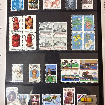 1977-79 commemorative of mint set of stamps