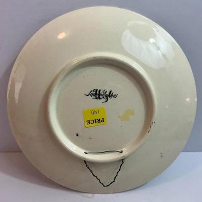 Antique French Sarreguemines Musical Theme Plate 8-3/4" "Parsifal" in VG Preowned Condition.