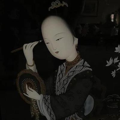 Antique Chinese Pair of Reverse Paintings on Glass 17" x 23" in VG Preowned Condition from an Estate Cleanout.