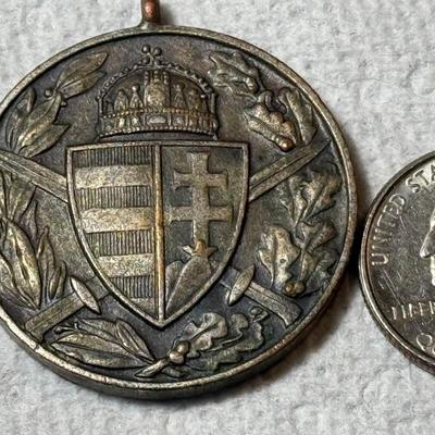Austria-Hungary WW1 1914/1918 Pro DEO et PATRIA Austrian Hungarian Commemorative WWI Military Medal (No Ribbon).